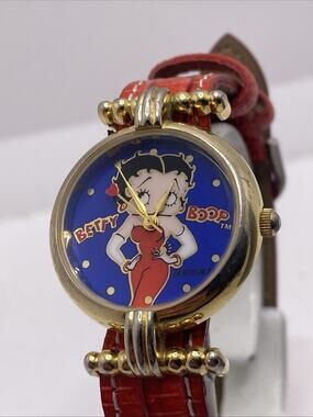 Vintagew Betty Boop Womens Watch Works New Battery